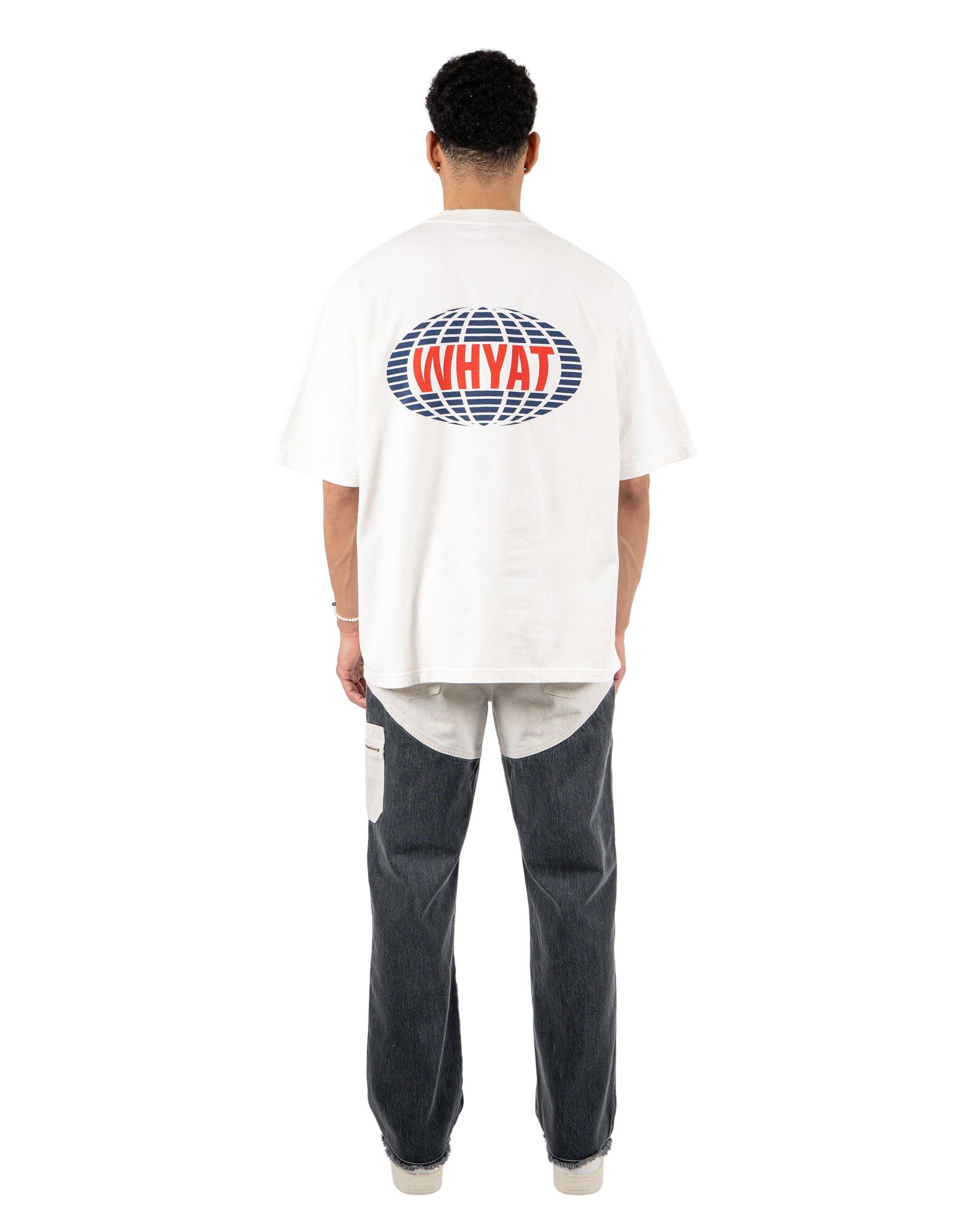 WHYAT TEE INTERNATIONAL LOGO -WHITE