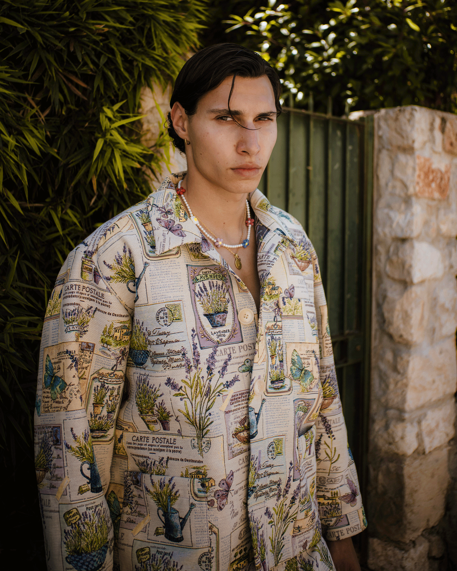 WHYAT Handmade Overshirt - "Carte Postale"