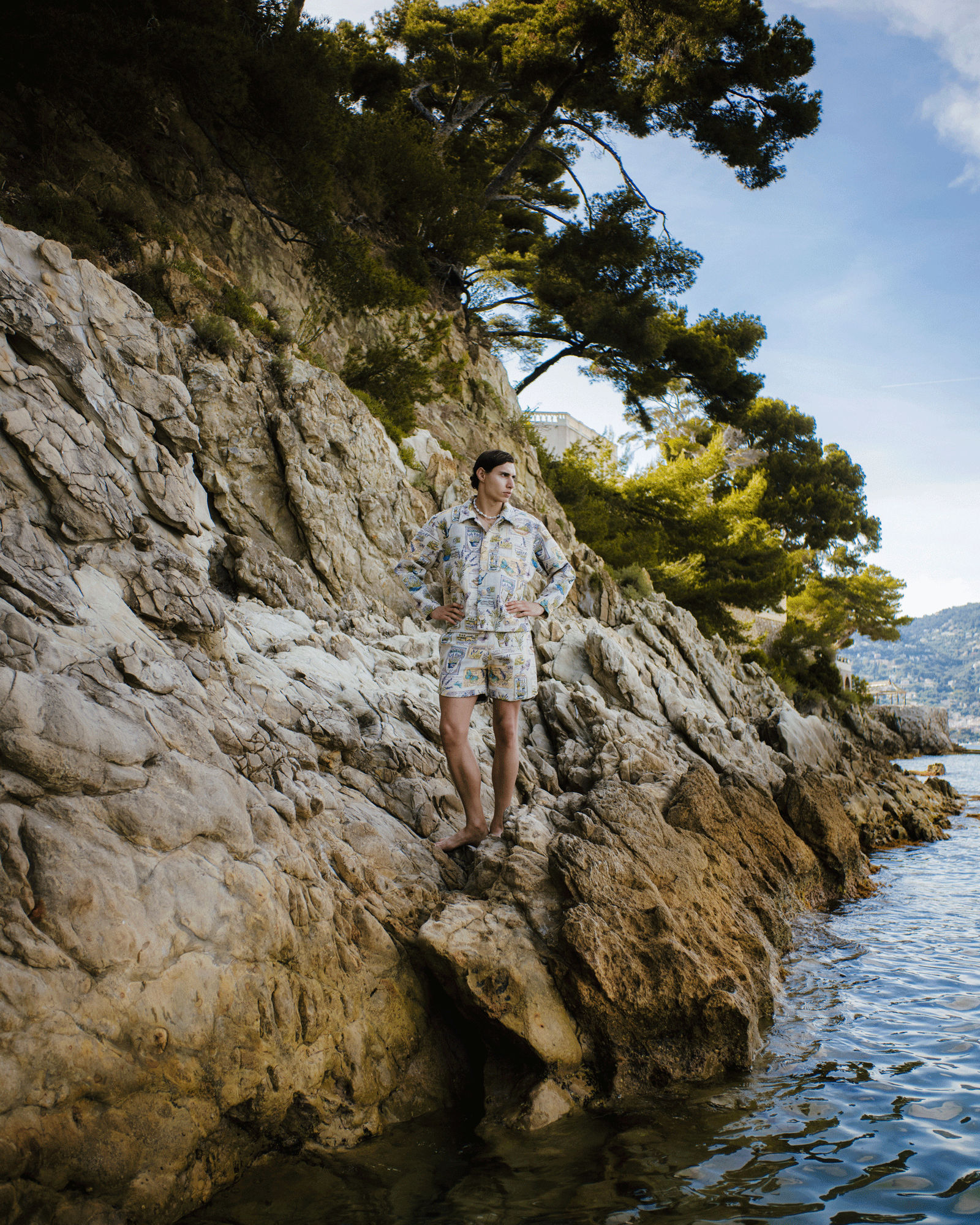 WHYAT Handmade Overshirt - "Carte Postale"