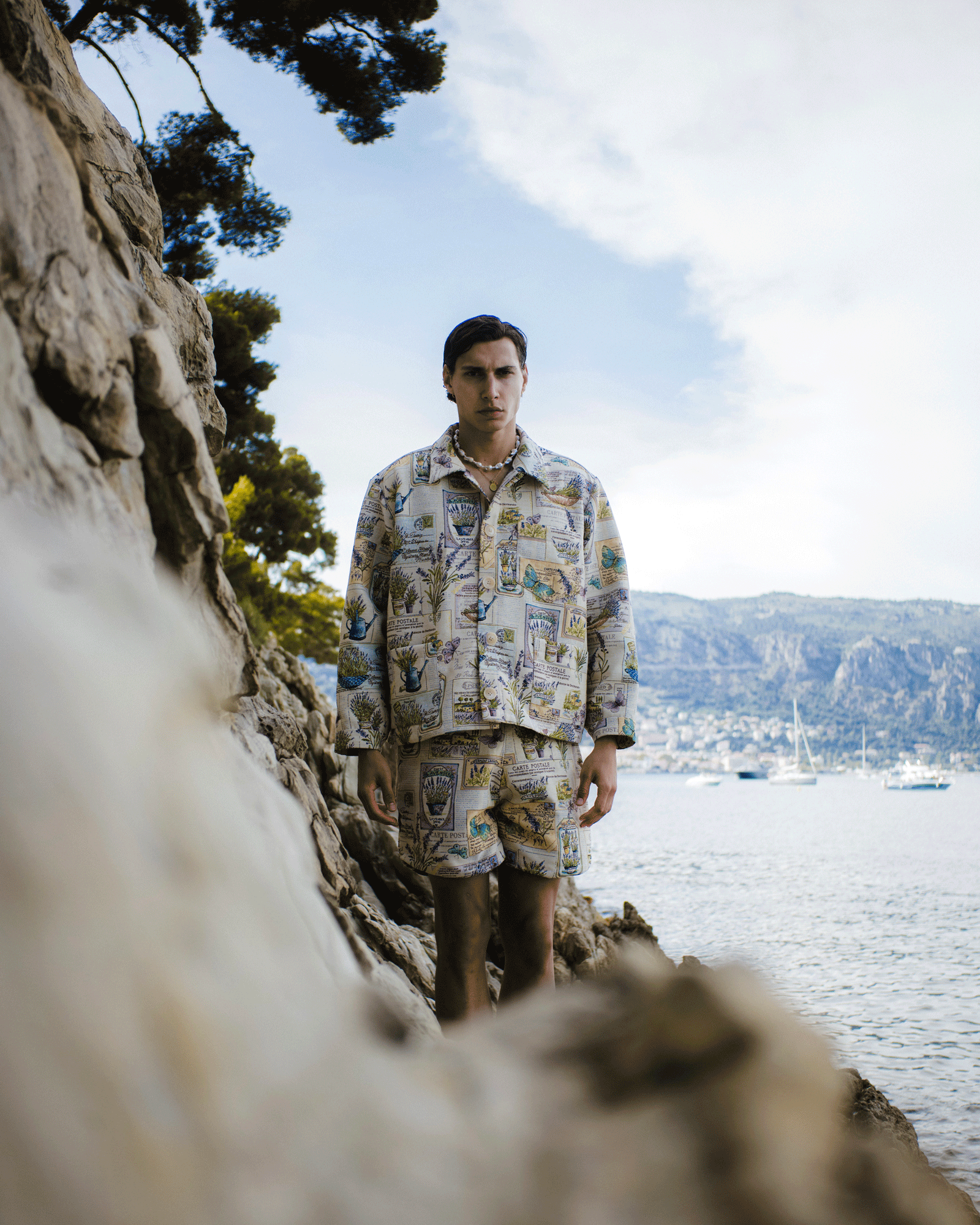WHYAT Handmade Overshirt - "Carte Postale"