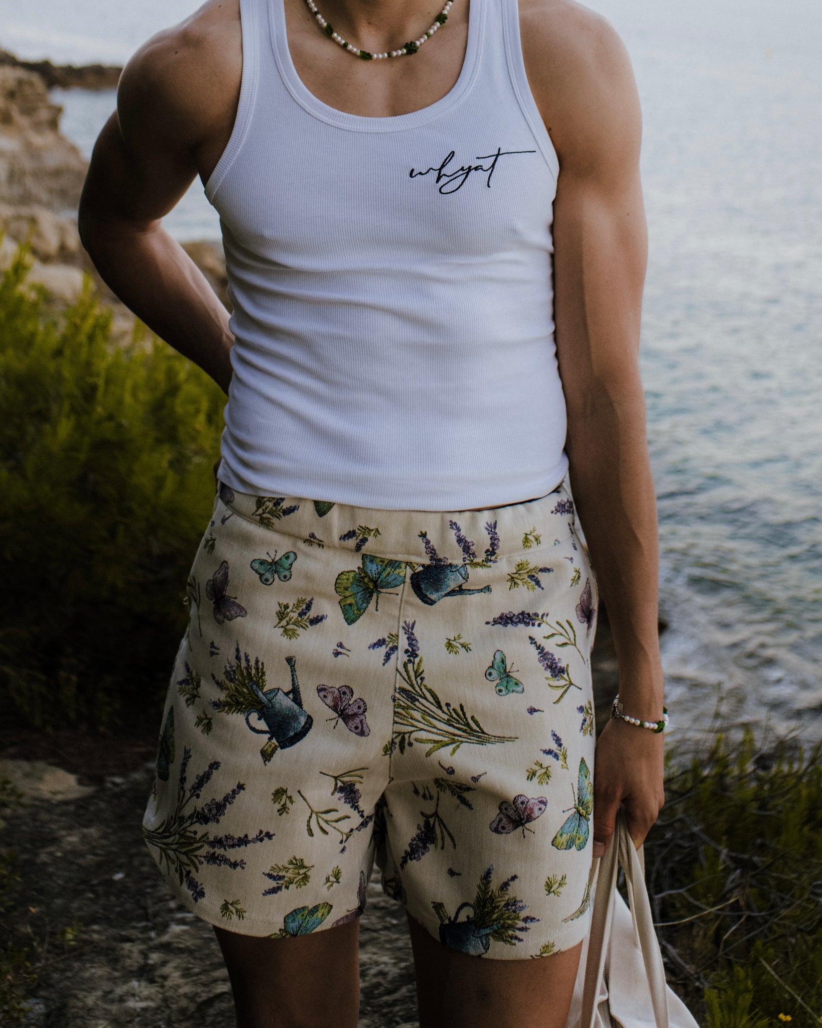WHYAT Handmade Shorts - "Flower Garden"