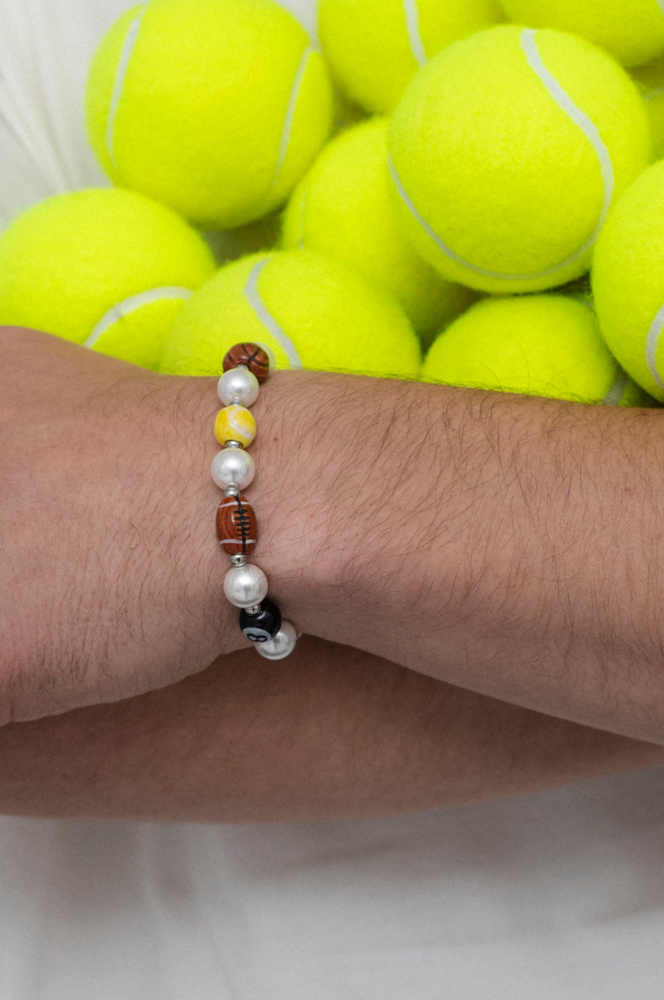 Sports charms bracelet