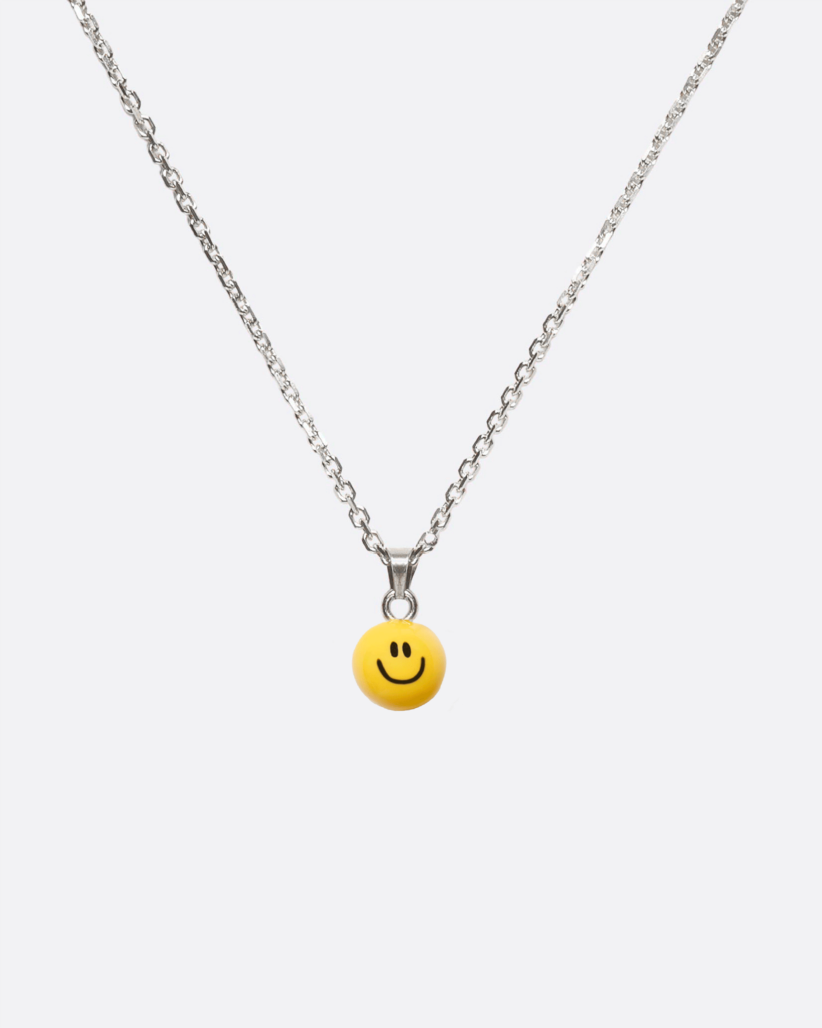necklace with smiley pendant