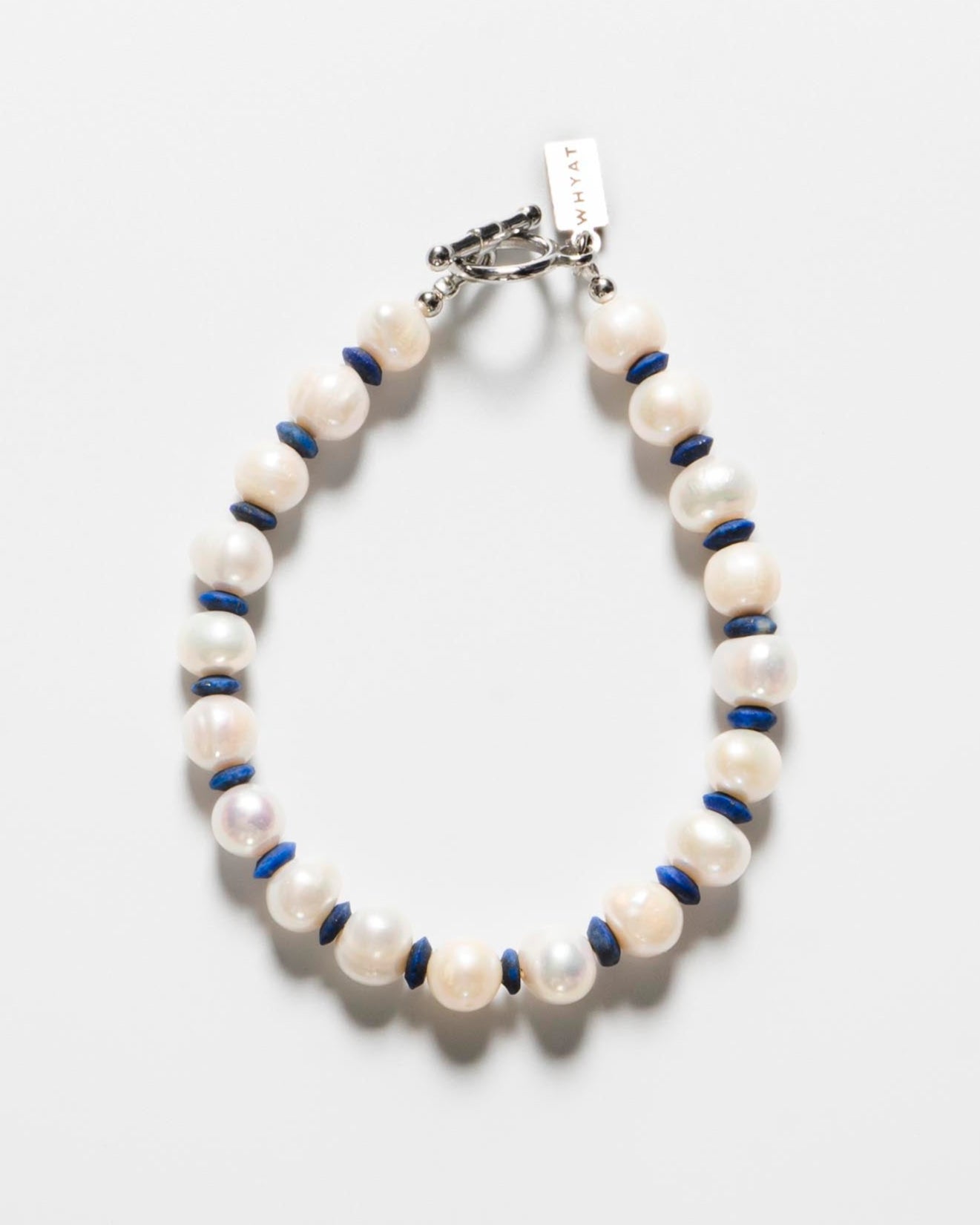 Freshwater Pearl Bracelet -Lapis lazuli