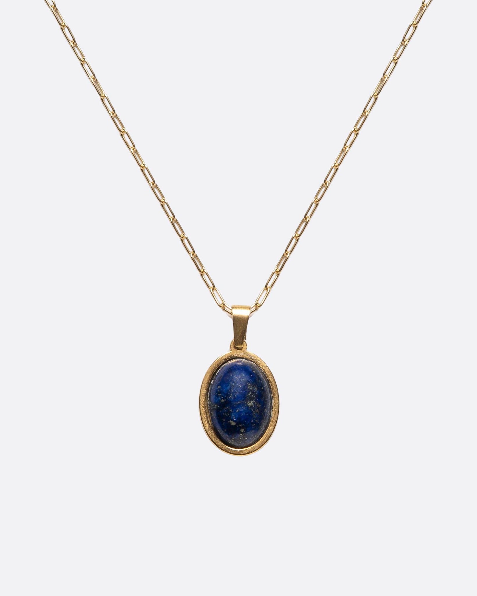WHYAT Necklace with lapis lazuli pendant