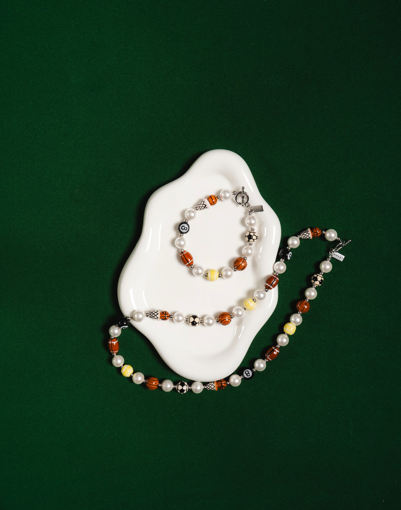 WHYAT Necklace "Sports" Charms
