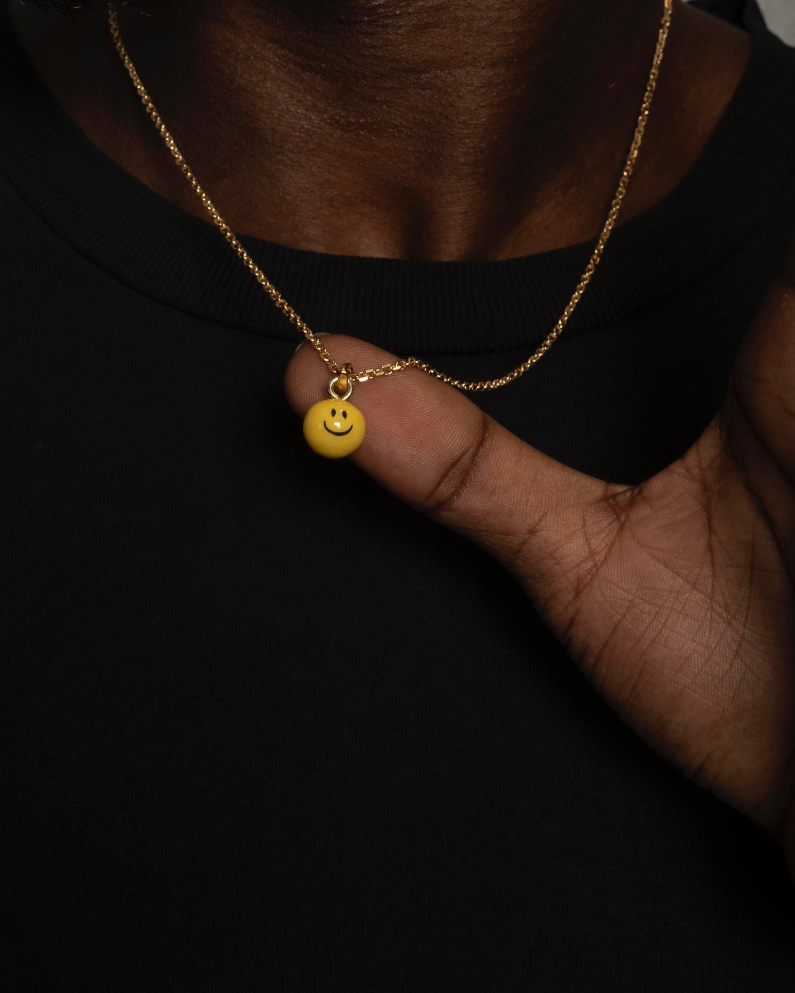 WHYAT smiley necklace