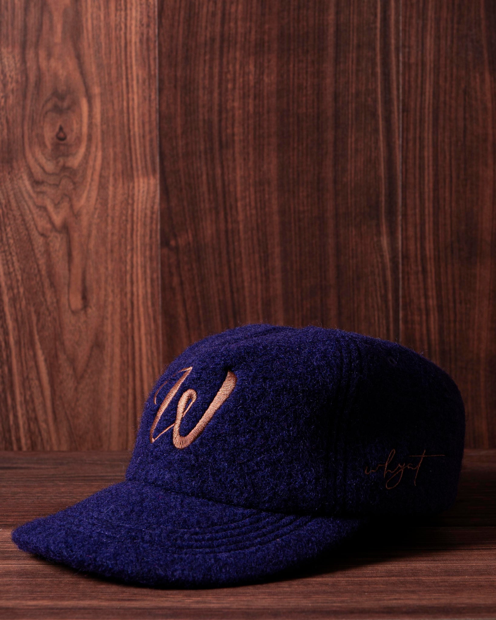 WHYAT Logo" Cap - Wool Midnight Blue