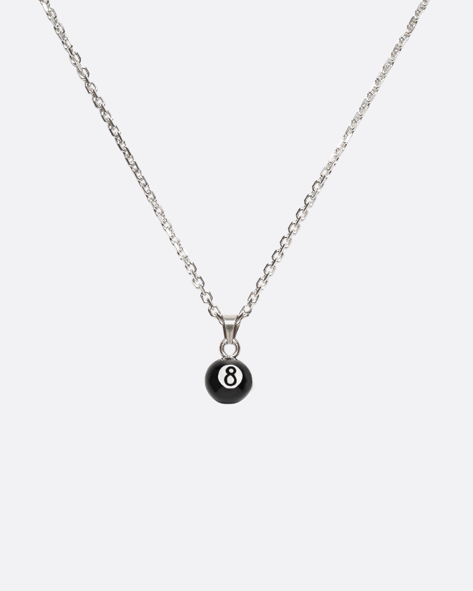 Necklace with billiards pendant