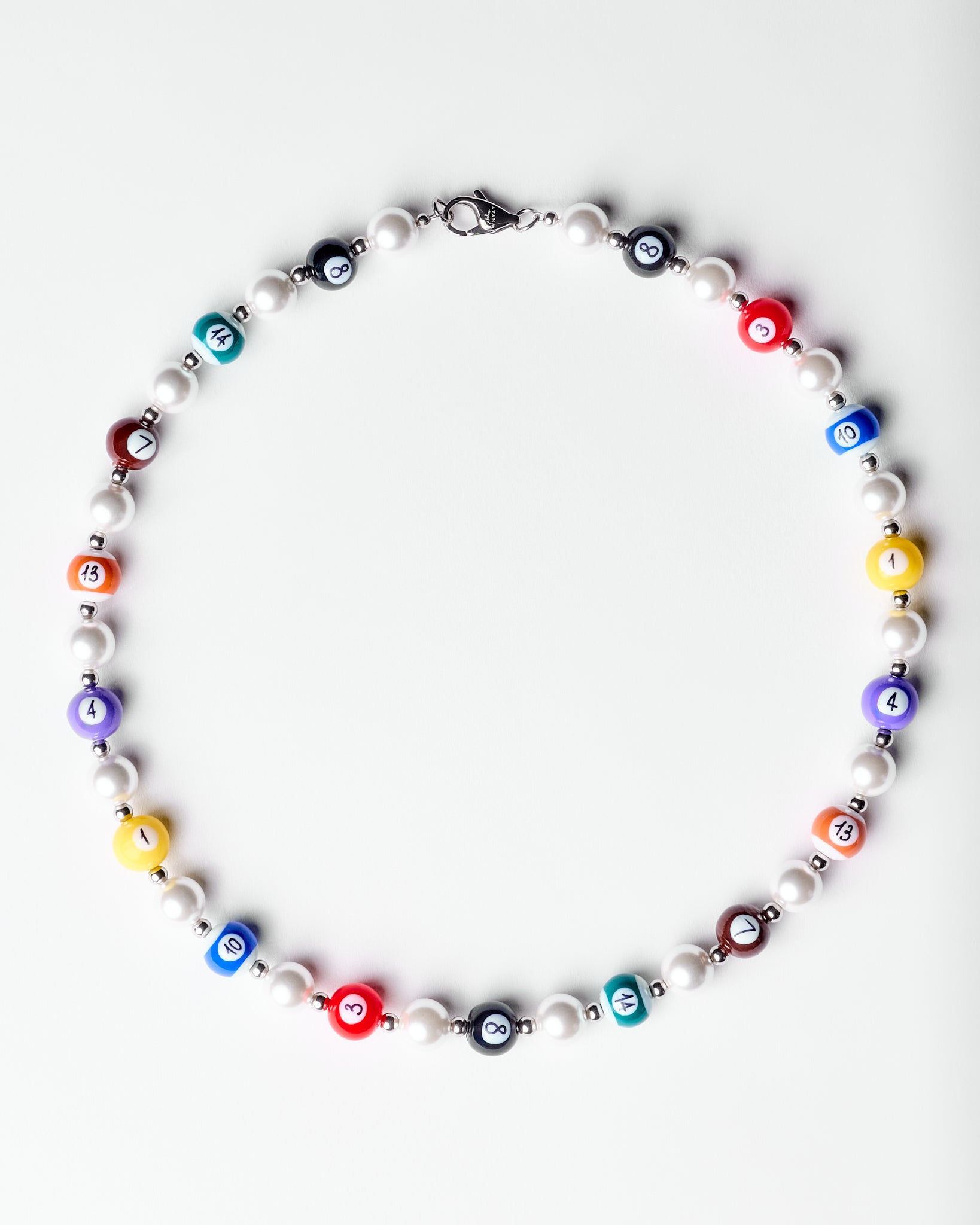 Hand-Painted Billiard Pearl Necklace – WHYAT