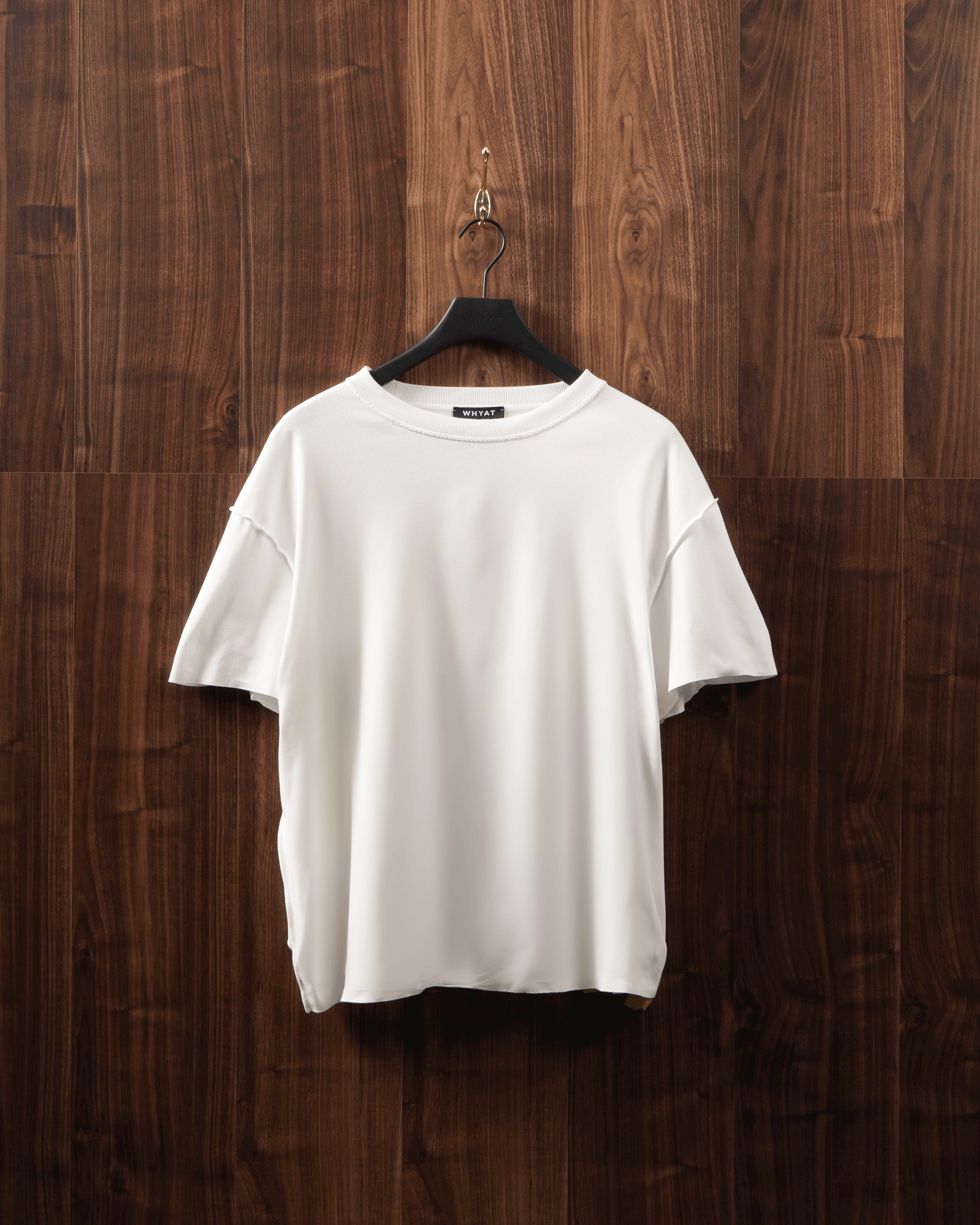 WHYAT INSIDE-OUT TEE "WHYAT-WORLD" LOGO white