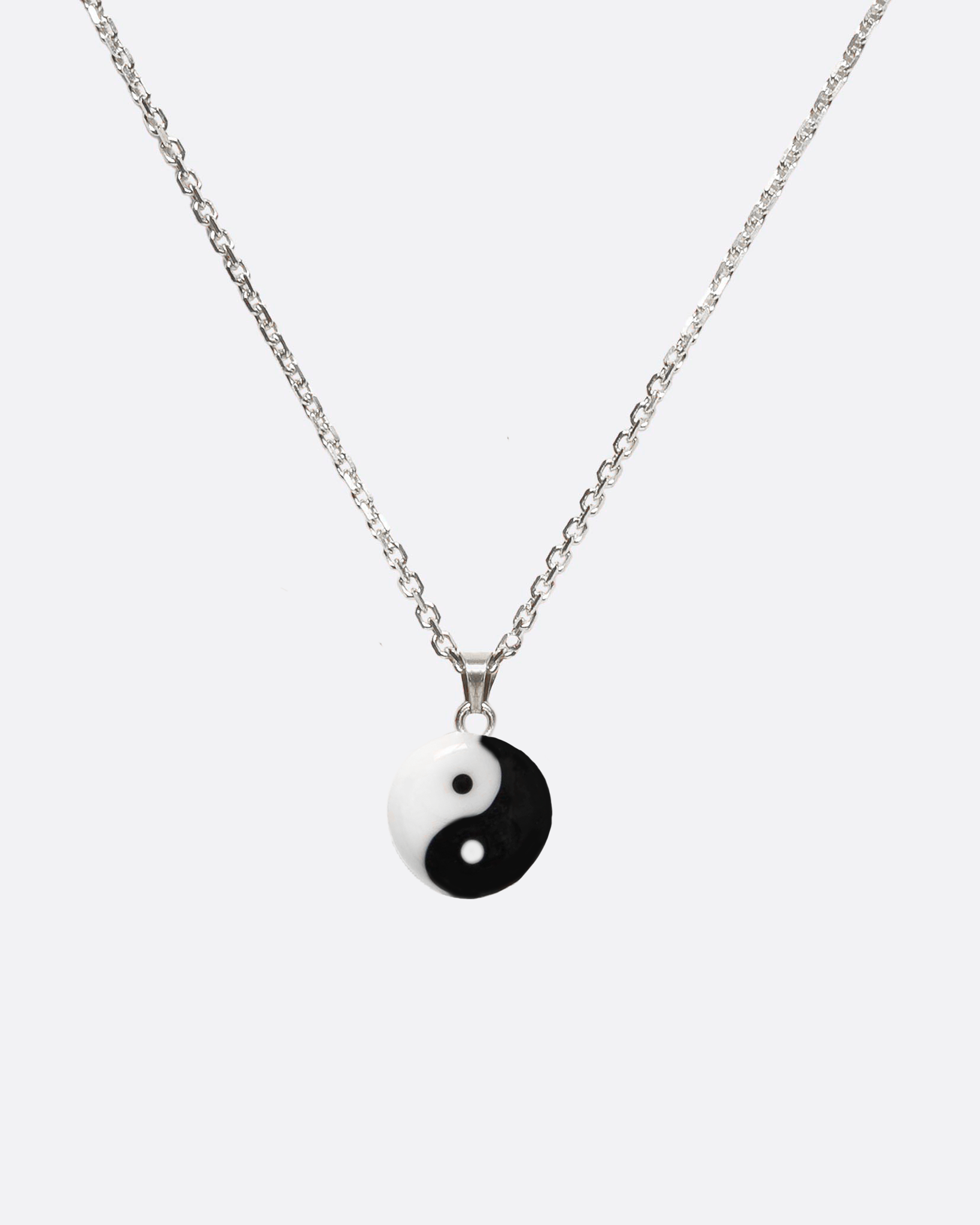 necklace with yin yang pendant