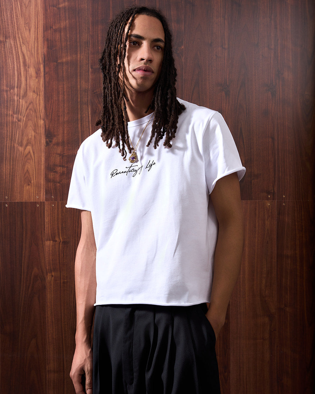 WHYAT Tee - "Romanticizing Life" -white