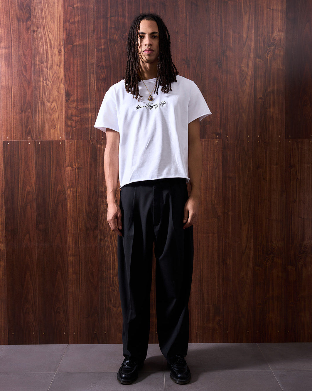 WHYAT Tee - "Romanticizing Life" -white