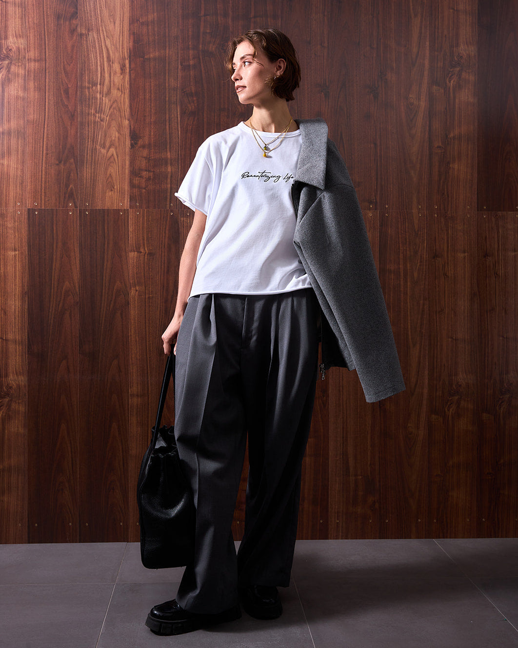 WHYAT Handmade Merino Wool Jacket- "Grey"