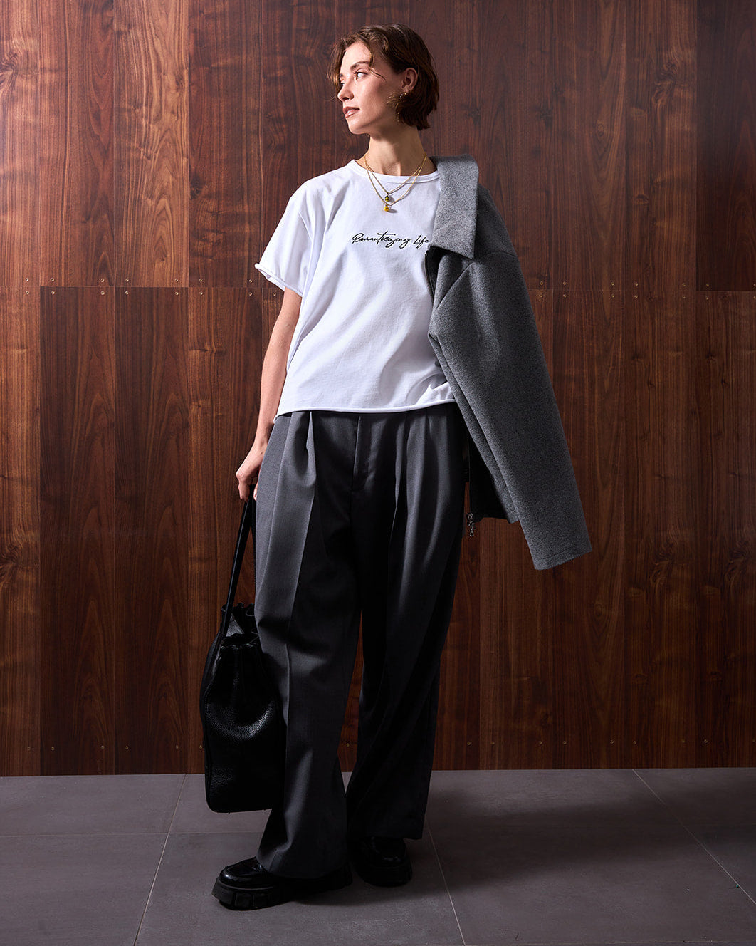 WHYAT Tee - "Romanticizing Life" -white