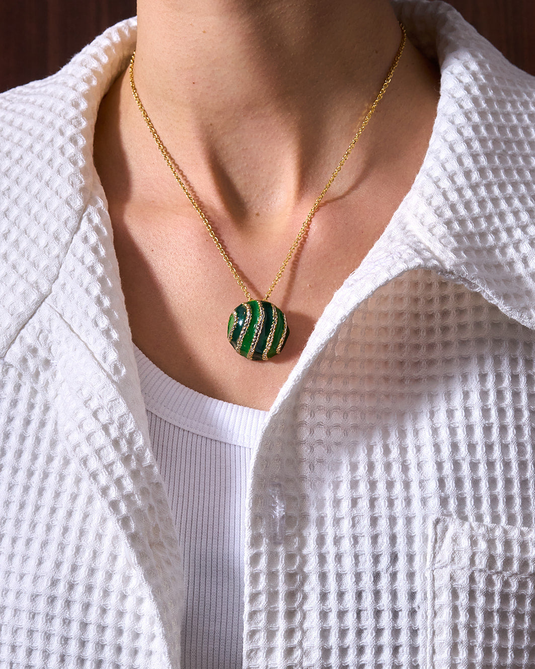 WHYAT Handmade Overshirt Waffel Pique- "White"