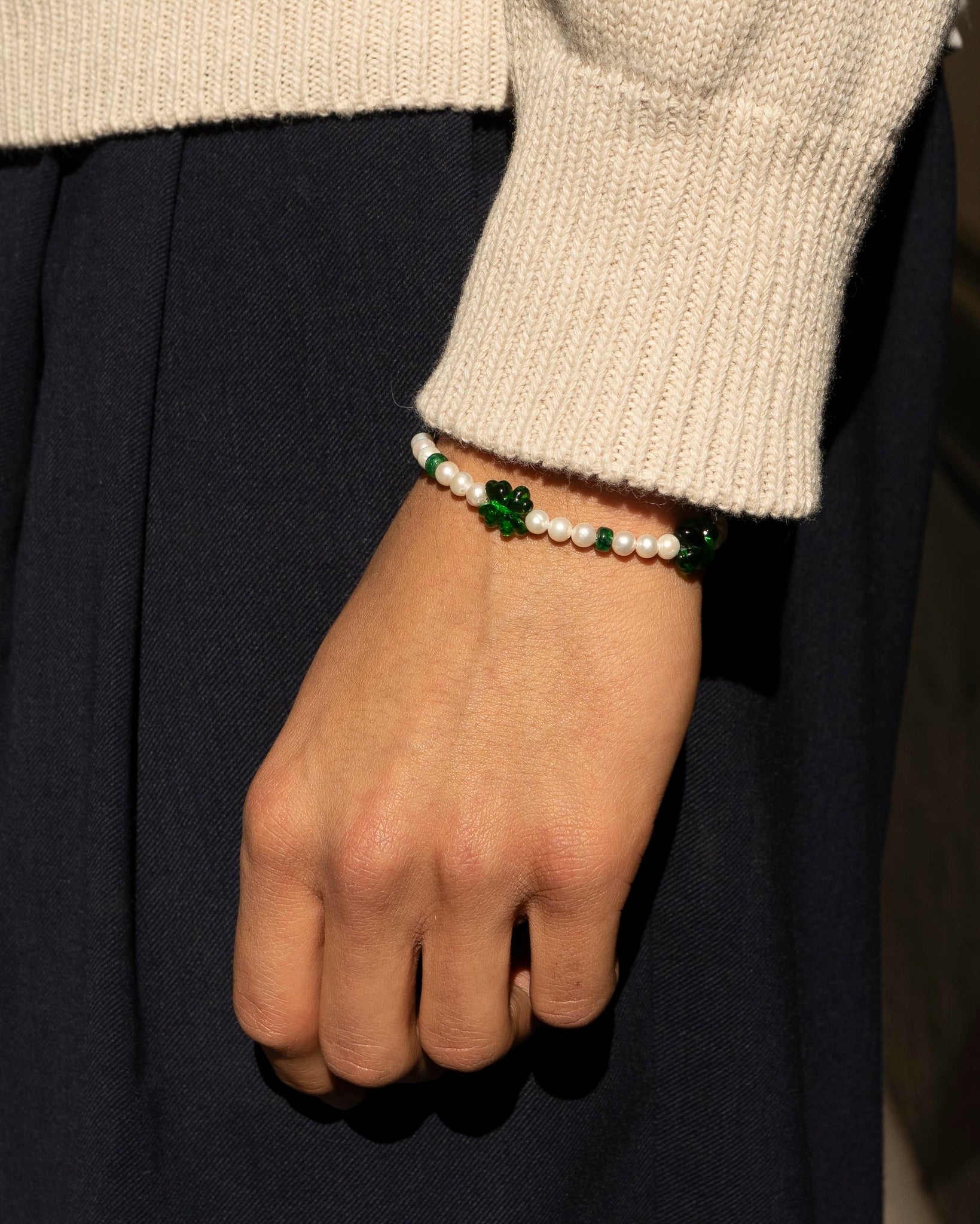 Armband mit Kleelatt