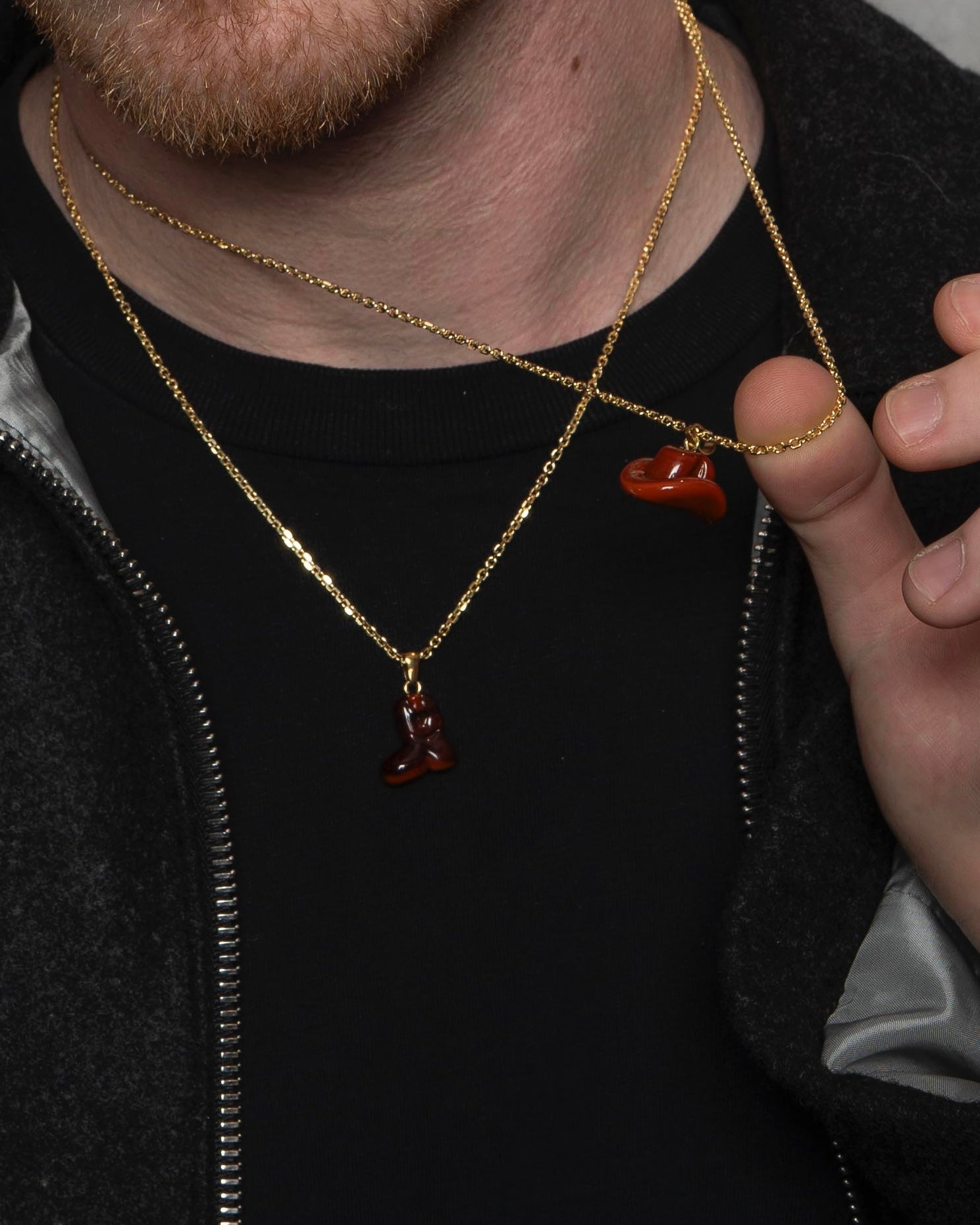 WHYAT Necklace with Cowboy charm