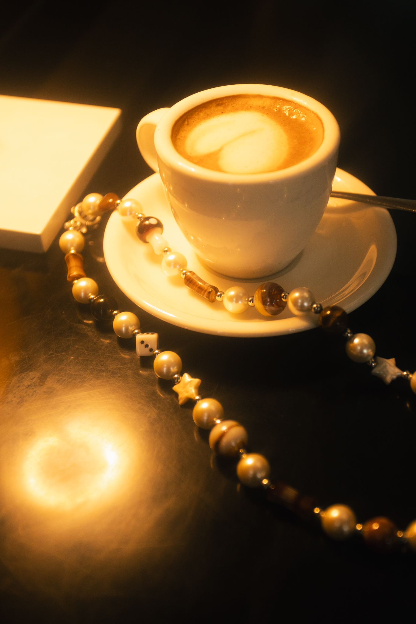 WHYAT Pearl Necklace „MACCHIATO“