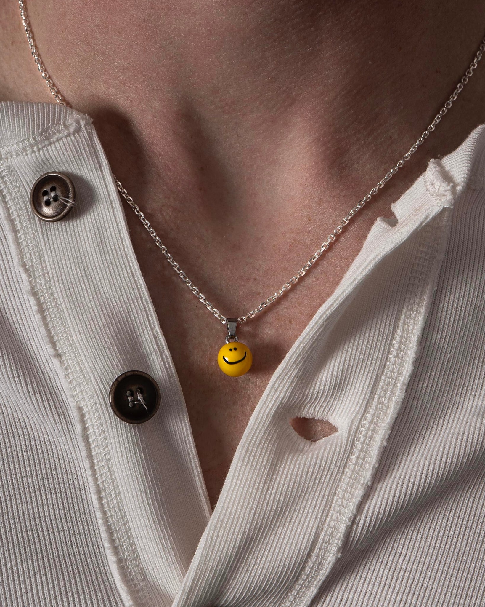 Necklace with smiley