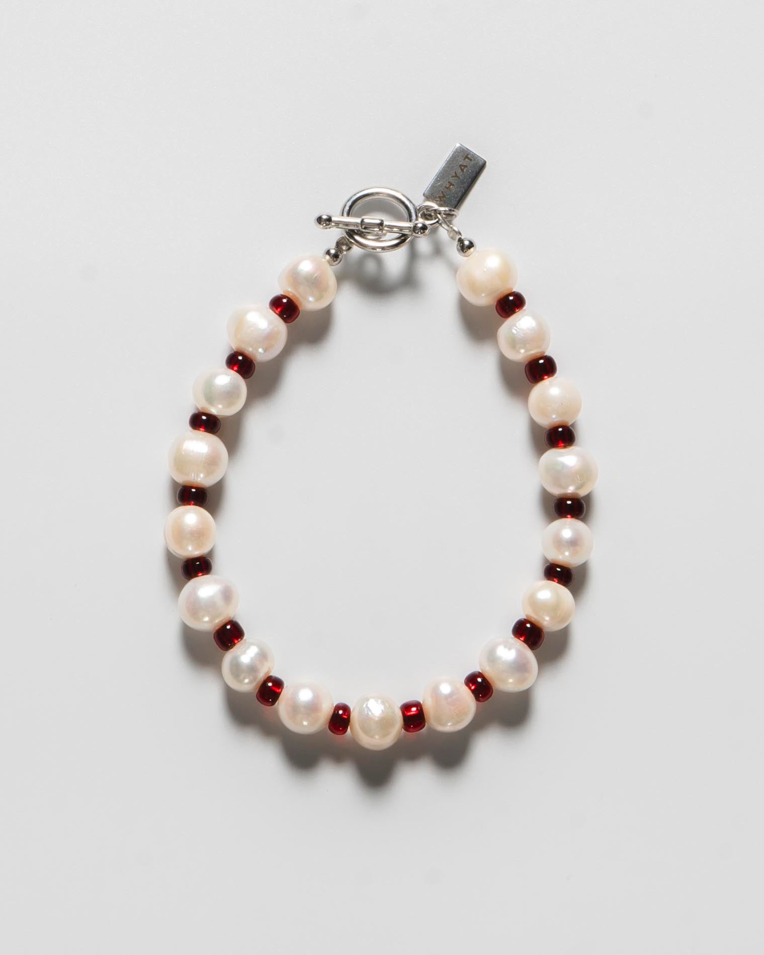 Freshwater Pearl Bracelet -red