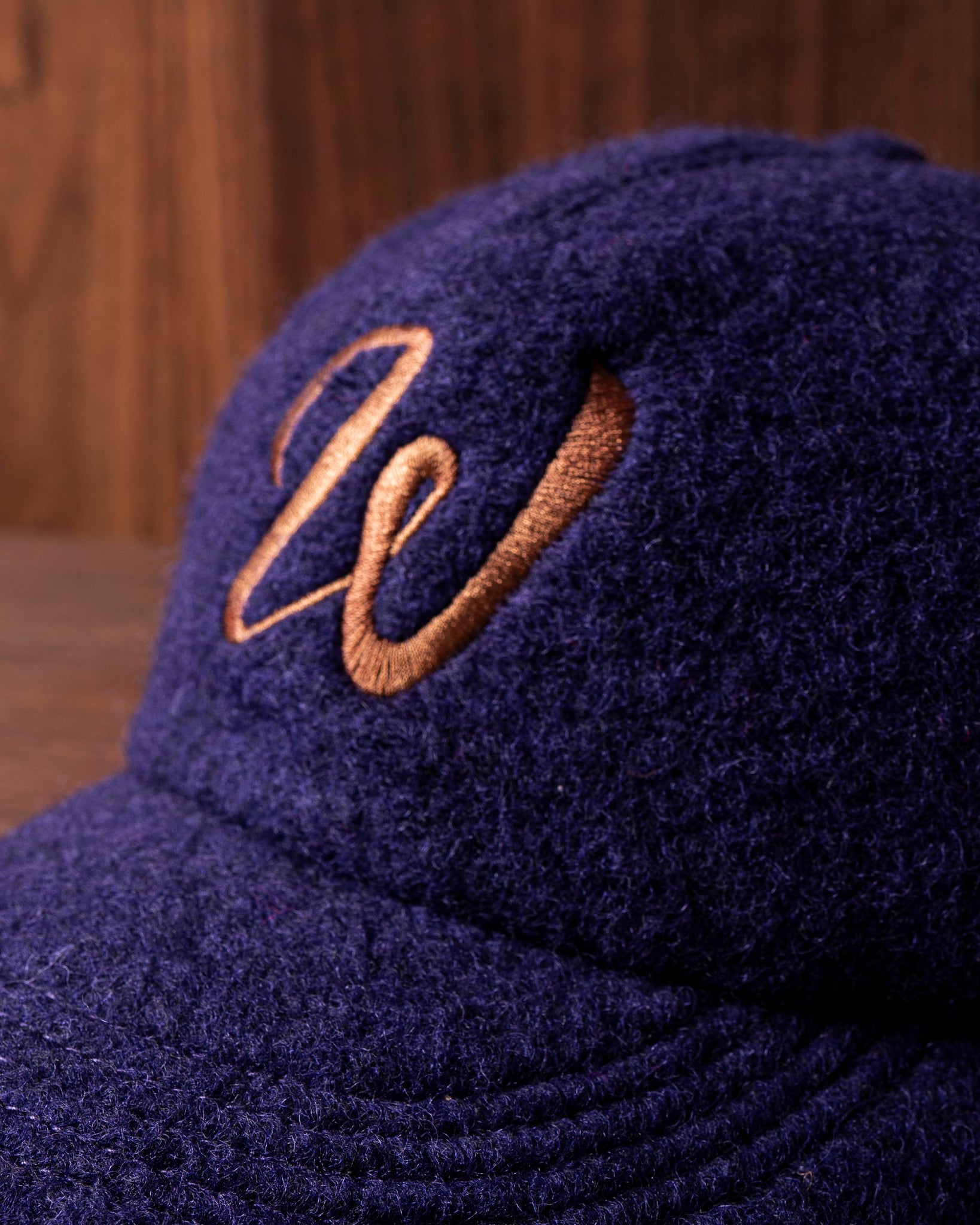 WHYAT „W Logo“ Cap- Wool Midnight Blue