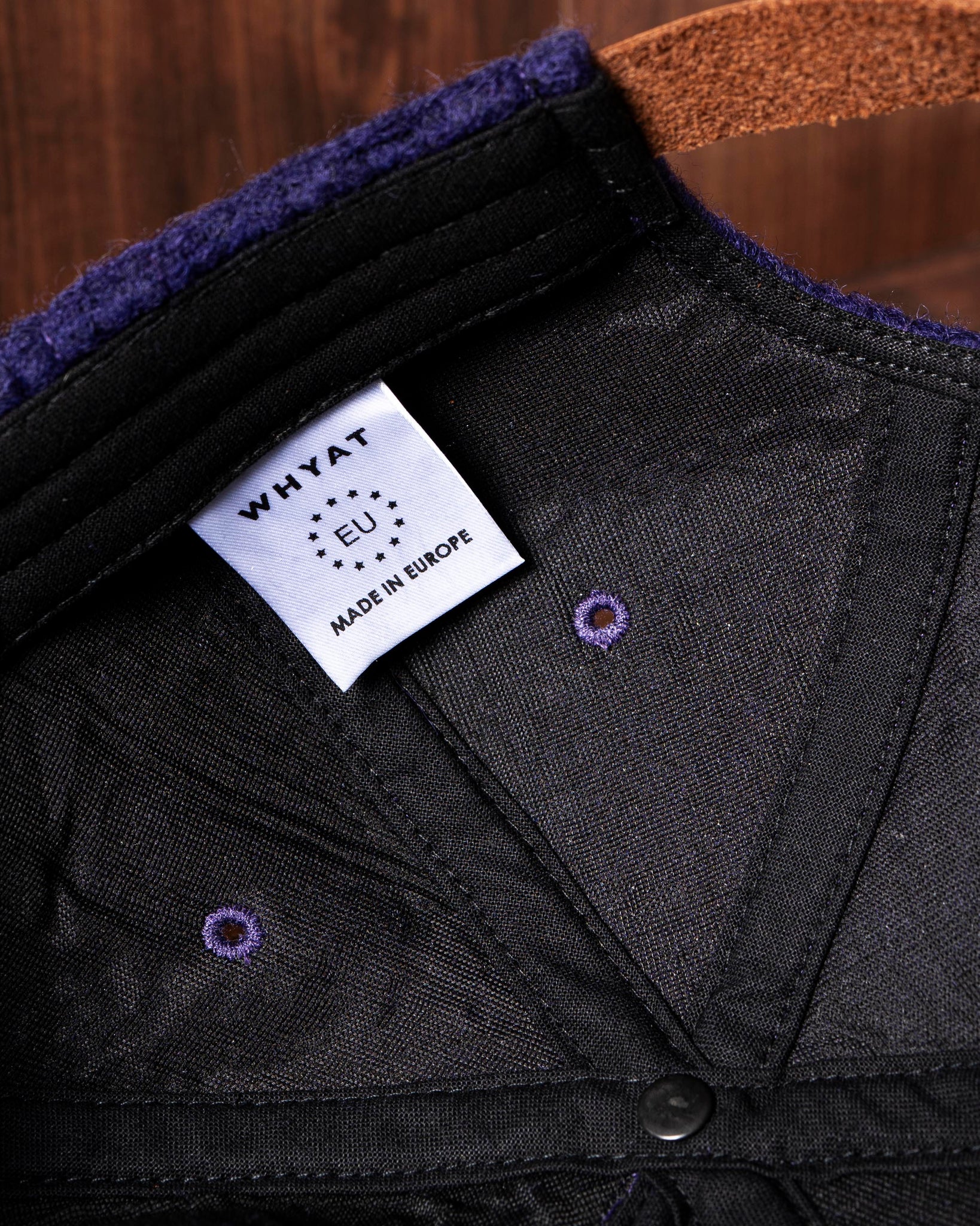 WHYAT „W Logo“ Cap- Wool Midnight Blue