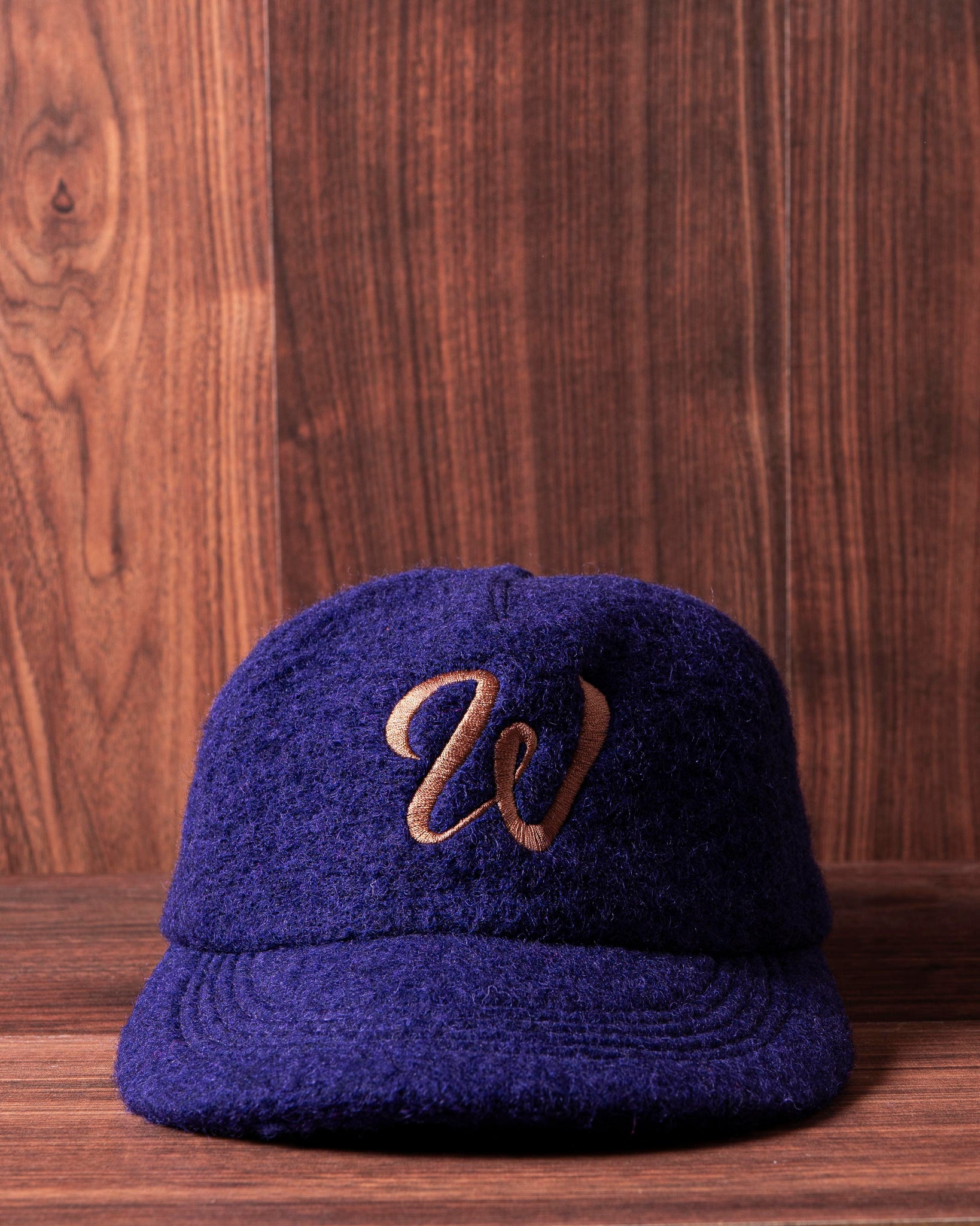 WHYAT „W Logo“ Cap- Wool Midnight Blue