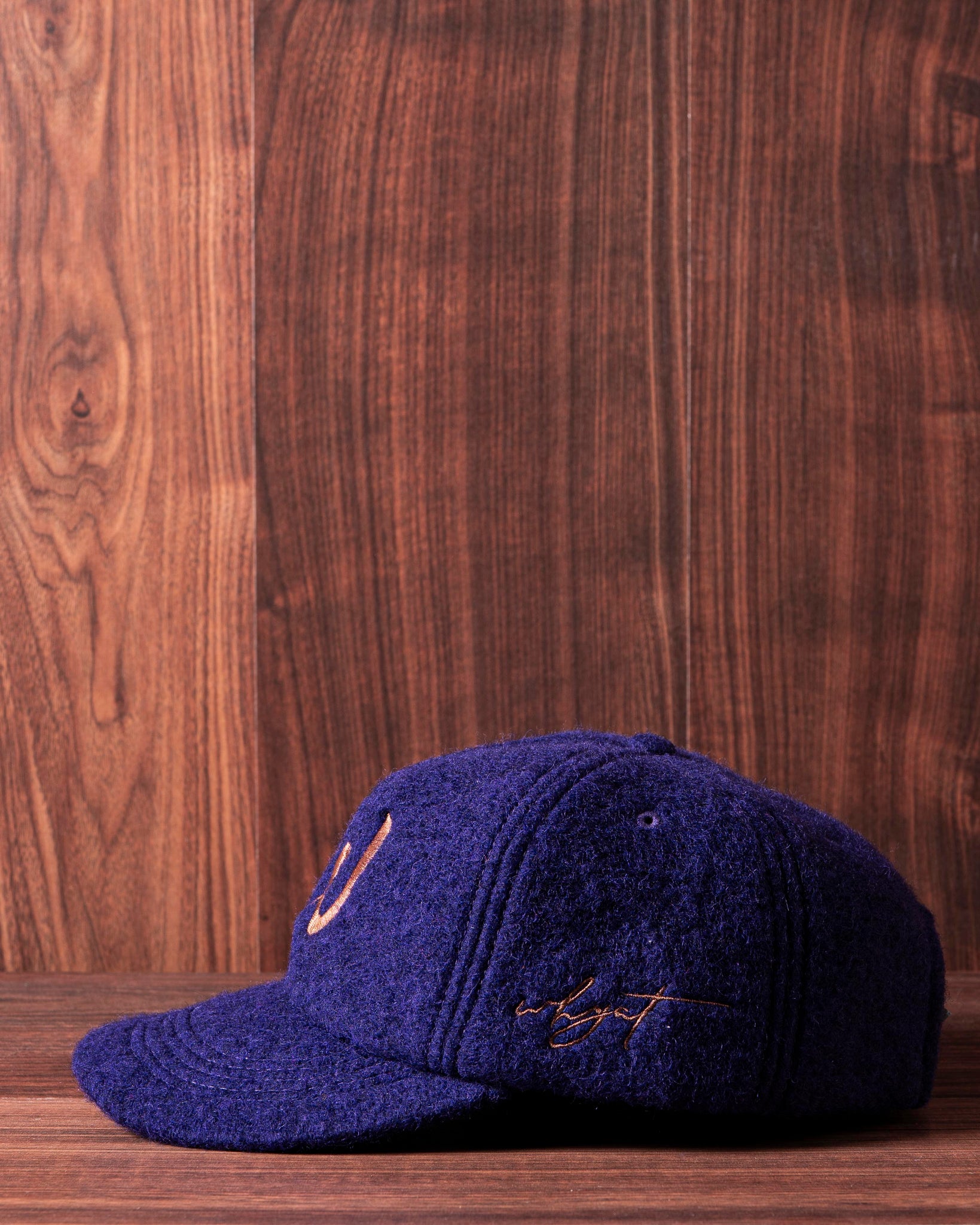 WHYAT „W Logo“ Cap- Wool Midnight Blue