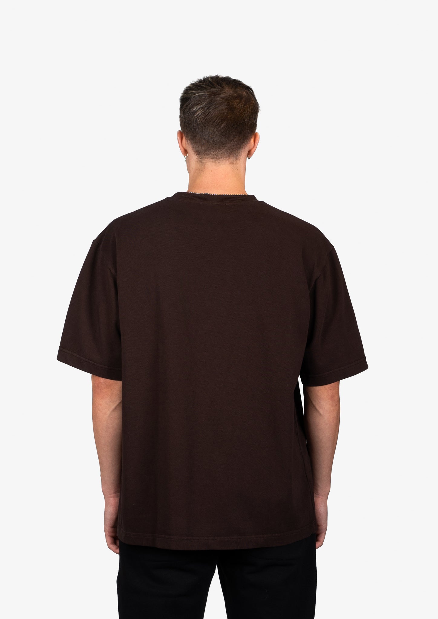 WHYAT TEE SWING-LOGO -BROWN